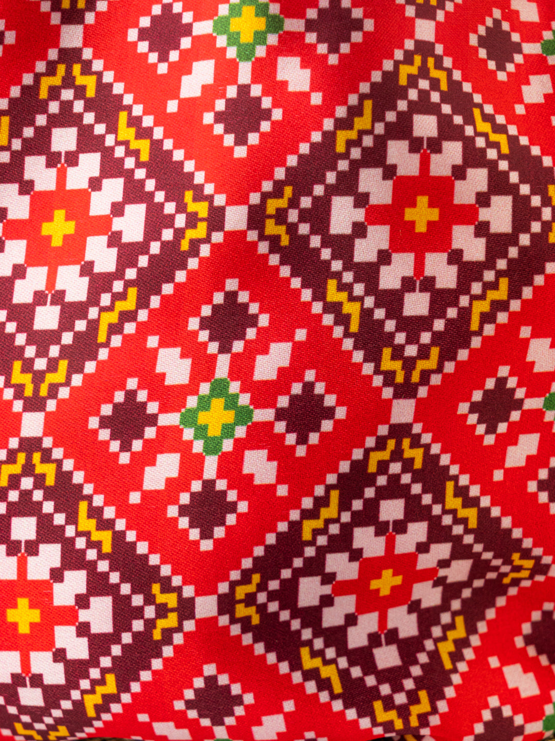 NR By Nidhi Rathi Pink &amp; Orange Printed Potli Clutch