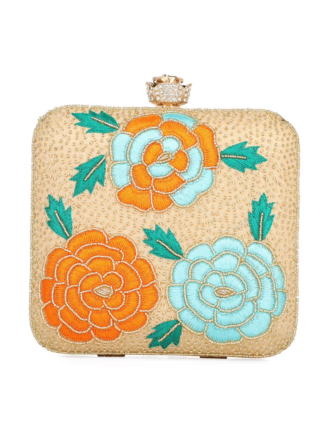 NR By Nidhi Rathi Embellished Box Clutch