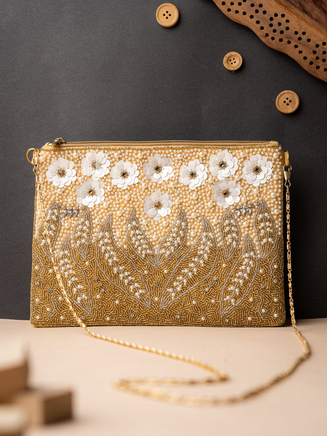 Nidhi_Rathi_Gold-Toned_White_Embroidered_Foldover_Clutch
