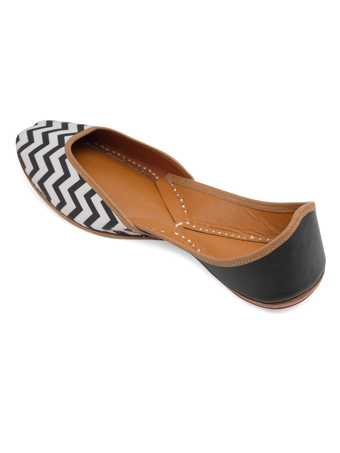 NR By Nidhi Rathi Women embroidered Mojaris- Black