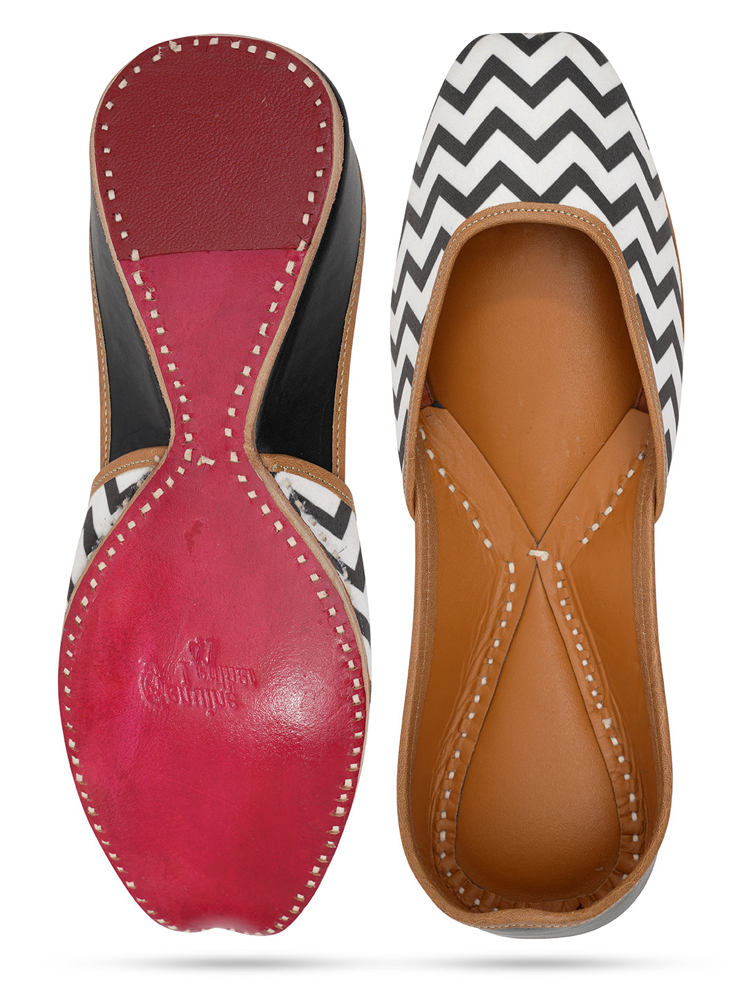 NR By Nidhi Rathi Women embroidered Mojaris- Black