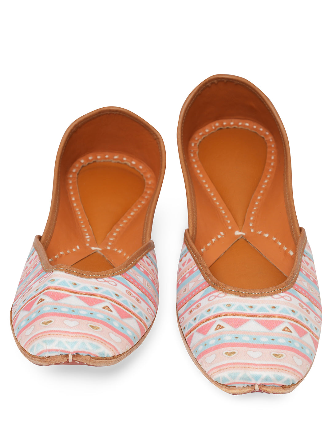 NR By Nidhi Rathi Women embroidered Mojaris- Multicolored