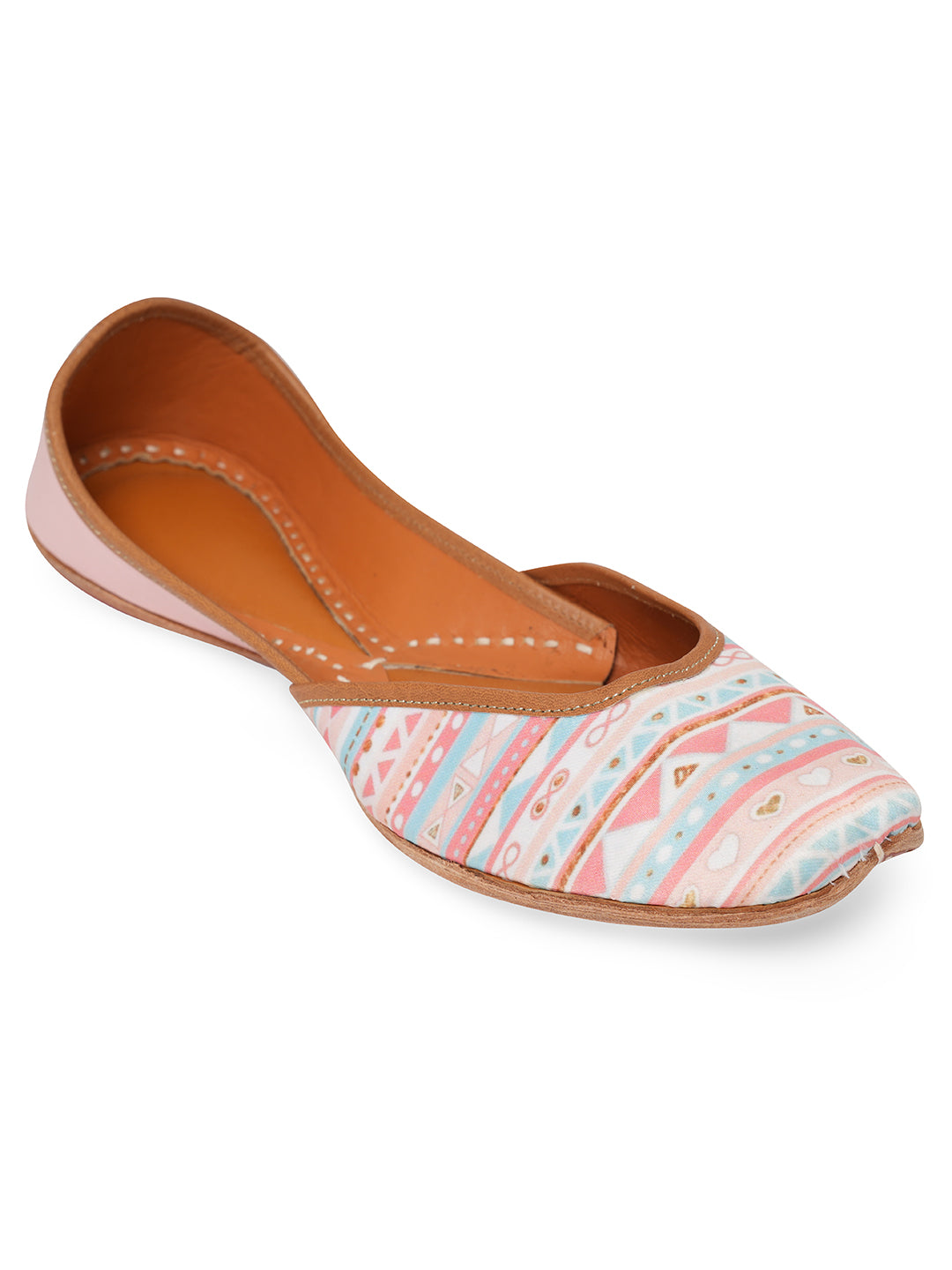 NR By Nidhi Rathi Women embroidered Mojaris- Multicolored