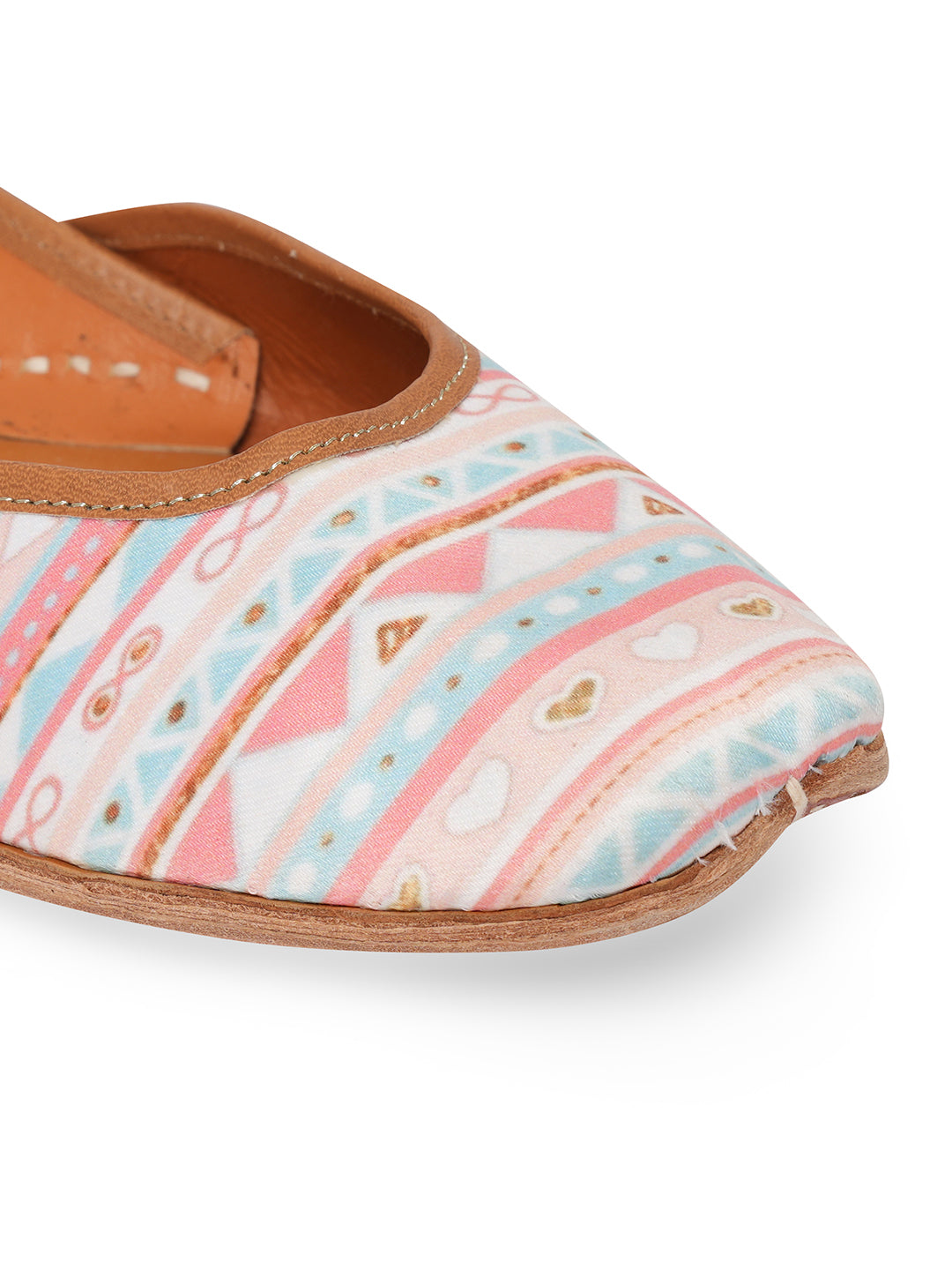 NR By Nidhi Rathi Women embroidered Mojaris- Multicolored