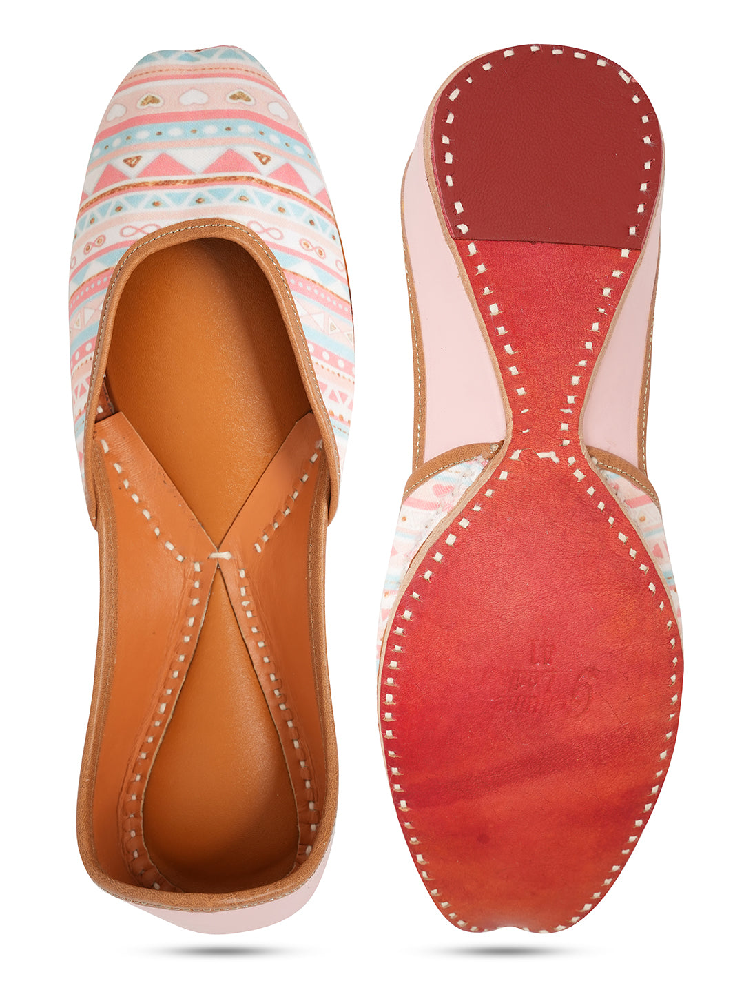 NR By Nidhi Rathi Women embroidered Mojaris- Multicolored