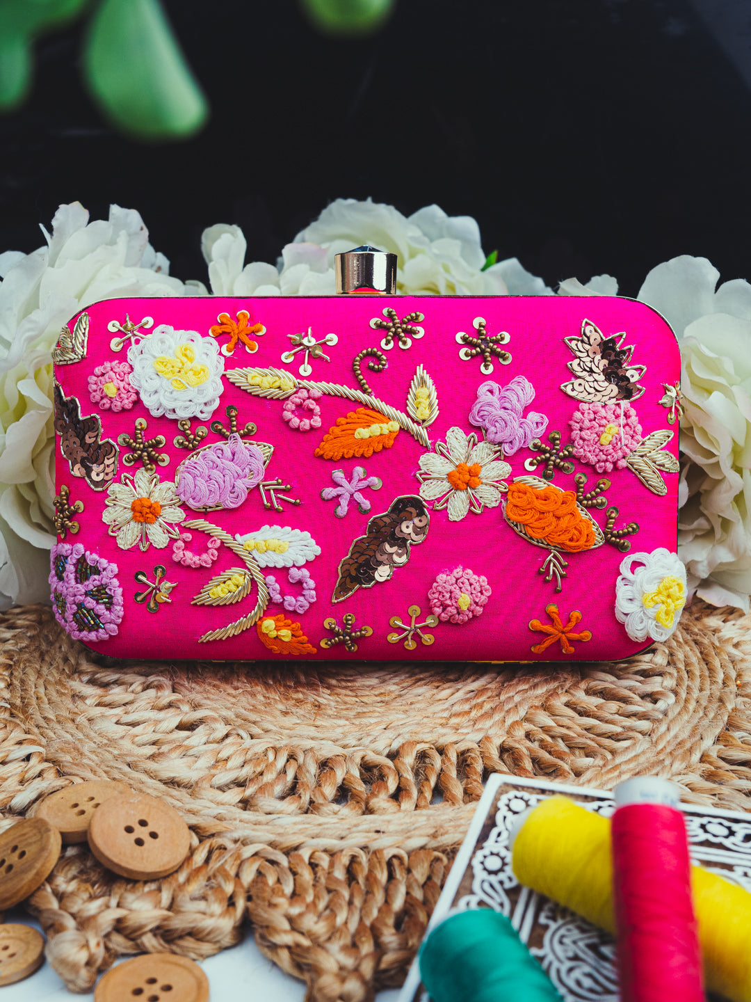 Nidhi_Rathi_Pink_Gold-Toned_Embroidered_Embellished_Box_Clutch