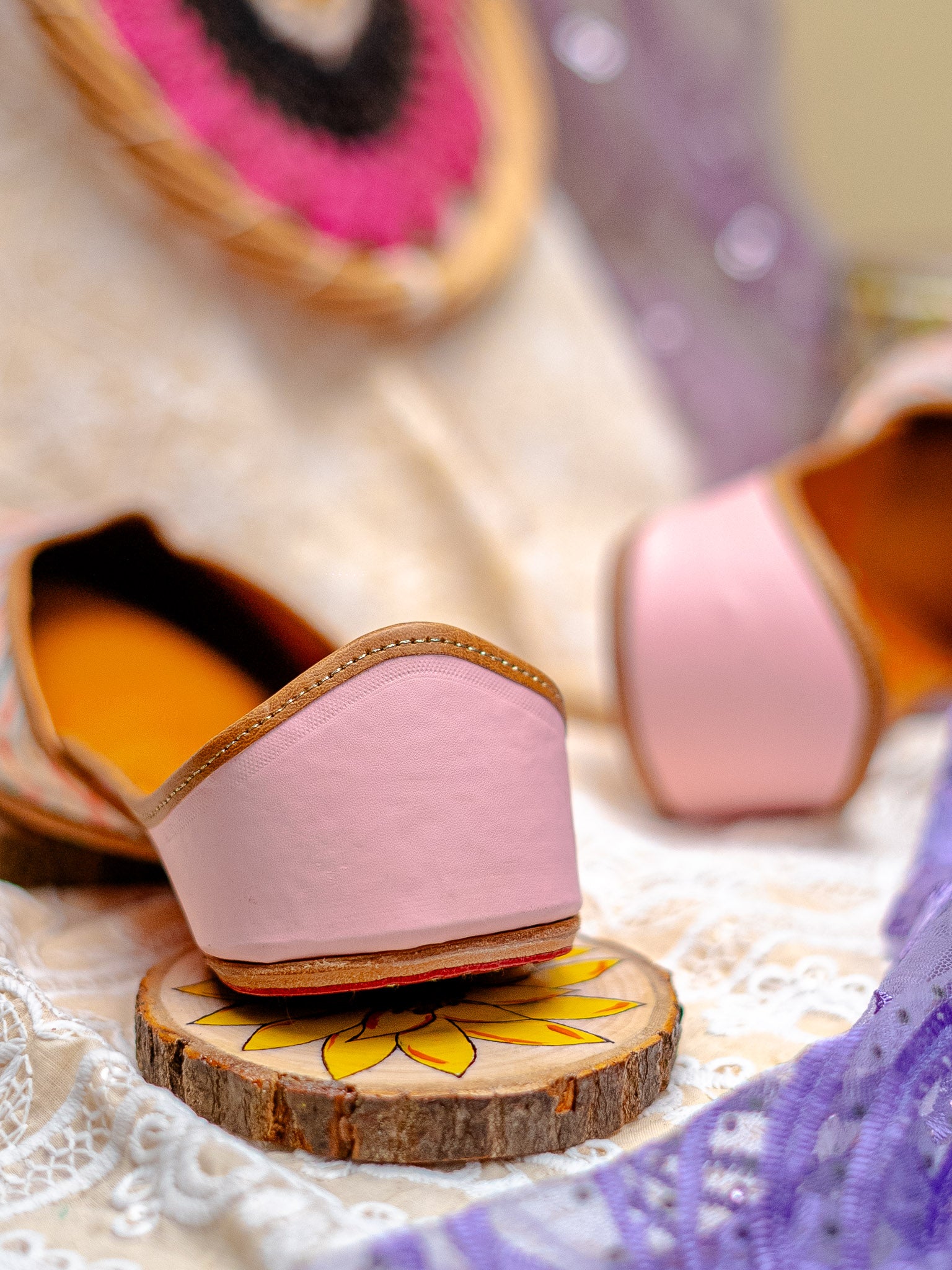 NR By Nidhi Rathi Women embroidered Mojaris- Multicolored