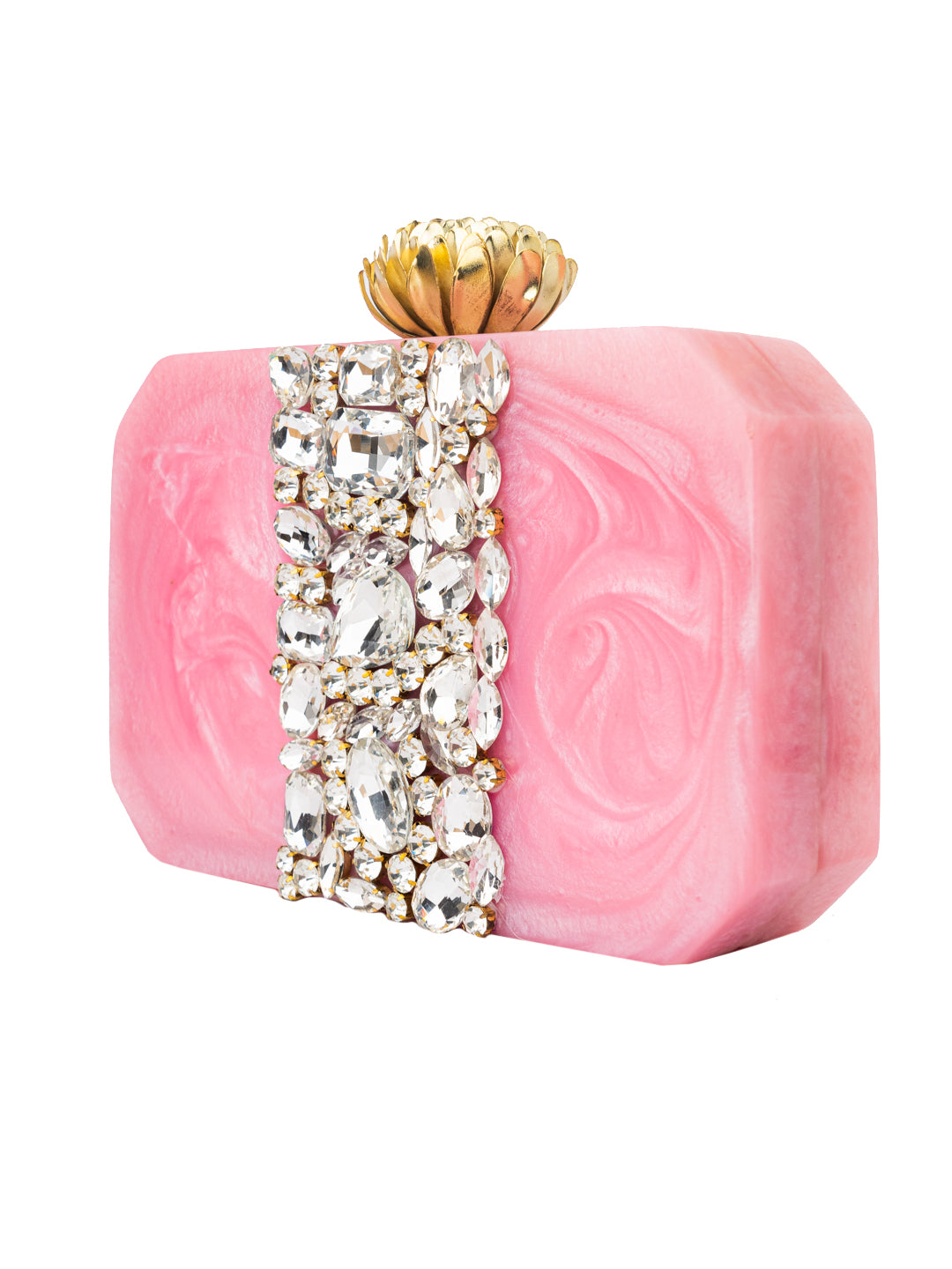 Nidhi_Rathi_Pink_Silver-Toned_Embellished_Box_Clutch